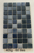 2.5cm Ceramic Tile - Moody Blues