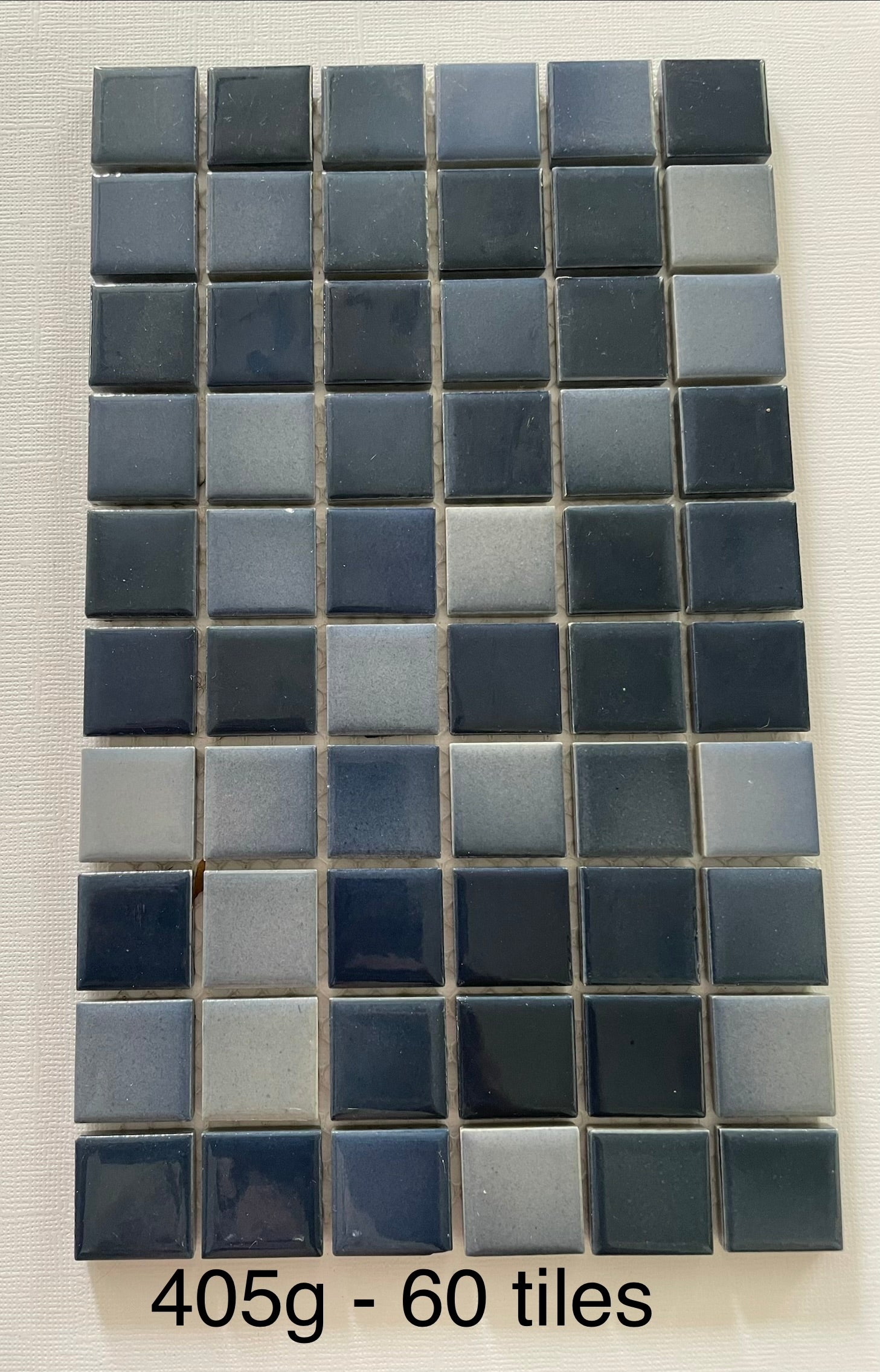 2.5cm Ceramic Tile - Moody Blues