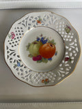 Whole Plate - Pierced Porcelain Apples