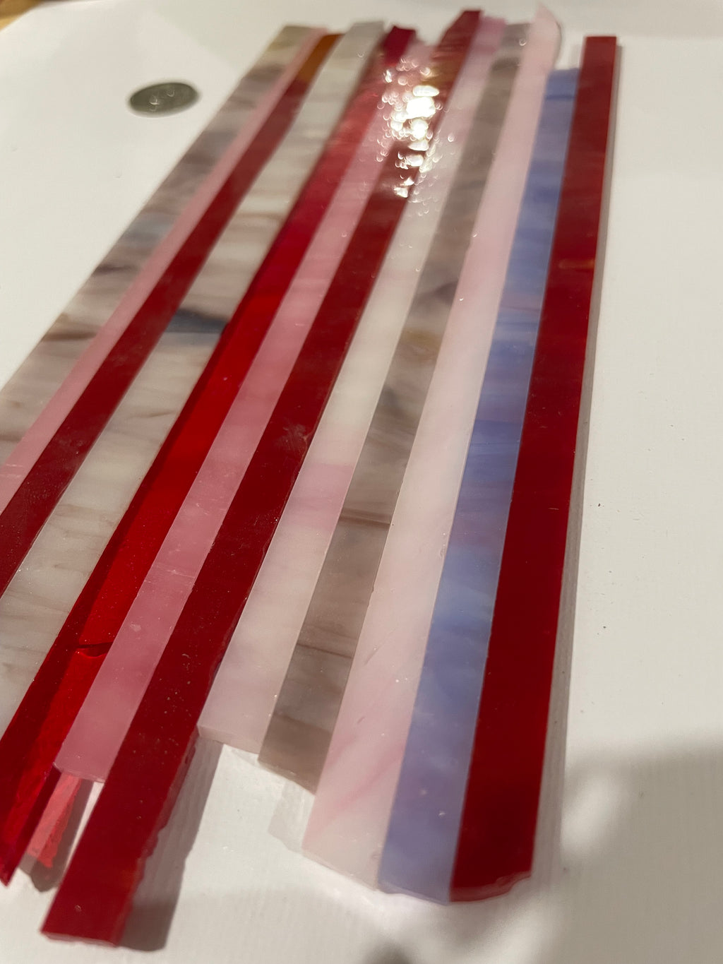 Stained Glass Strips - Sunset Mix Lg