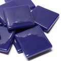 25mm Opaque Glass Squares - Royal Blue