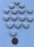Ceramic Hearts - Small White