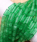 Glass Crackle Beads - Green