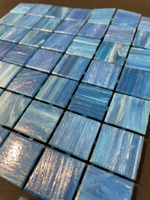 20mm Glass Tiles - Blue Heaven