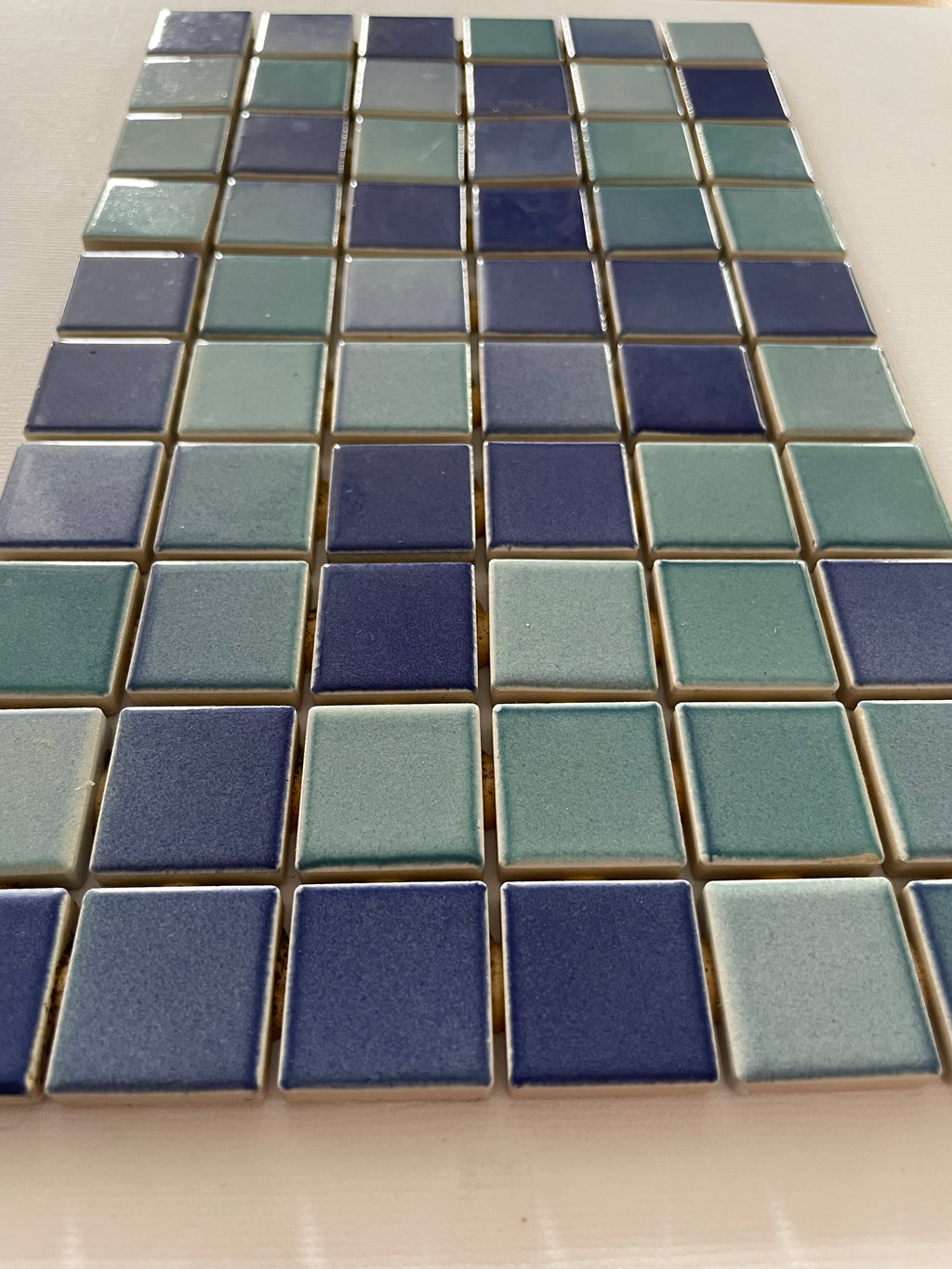 2.5cm Ceramic Tile - Summer Blues