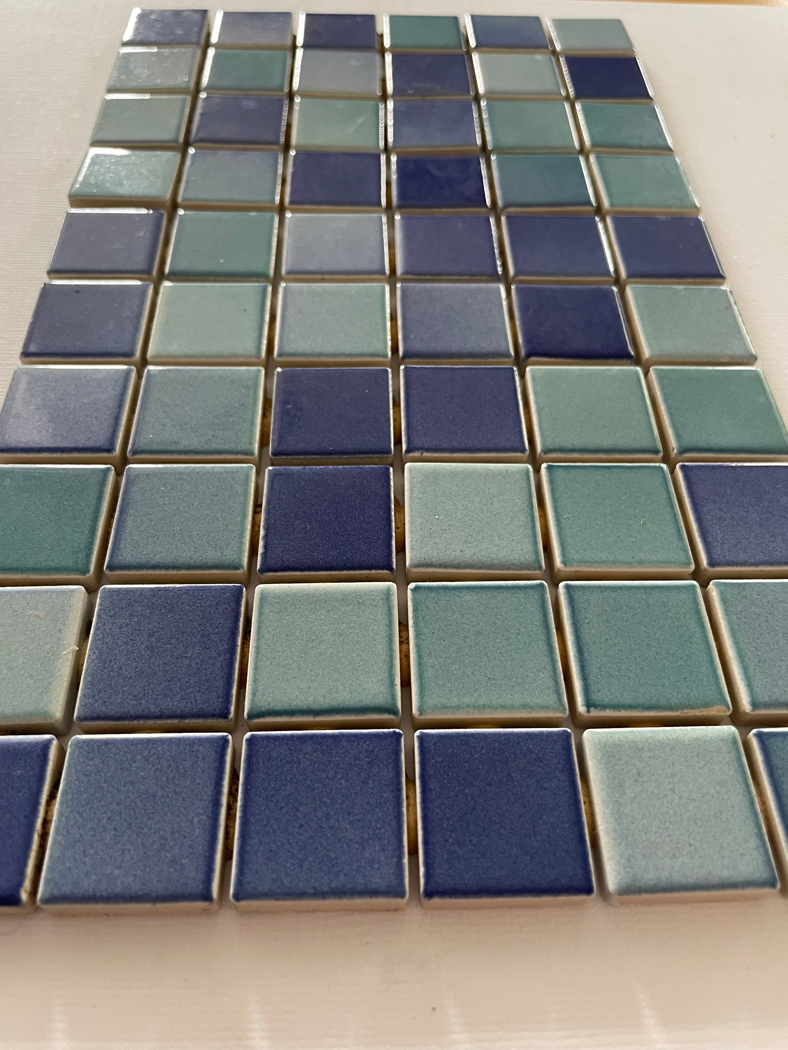 2.5cm Ceramic Tile - Summer Blues