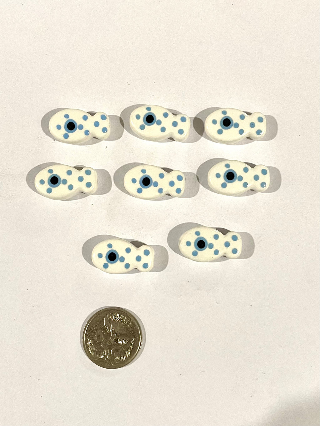 Spotty Fishies - White