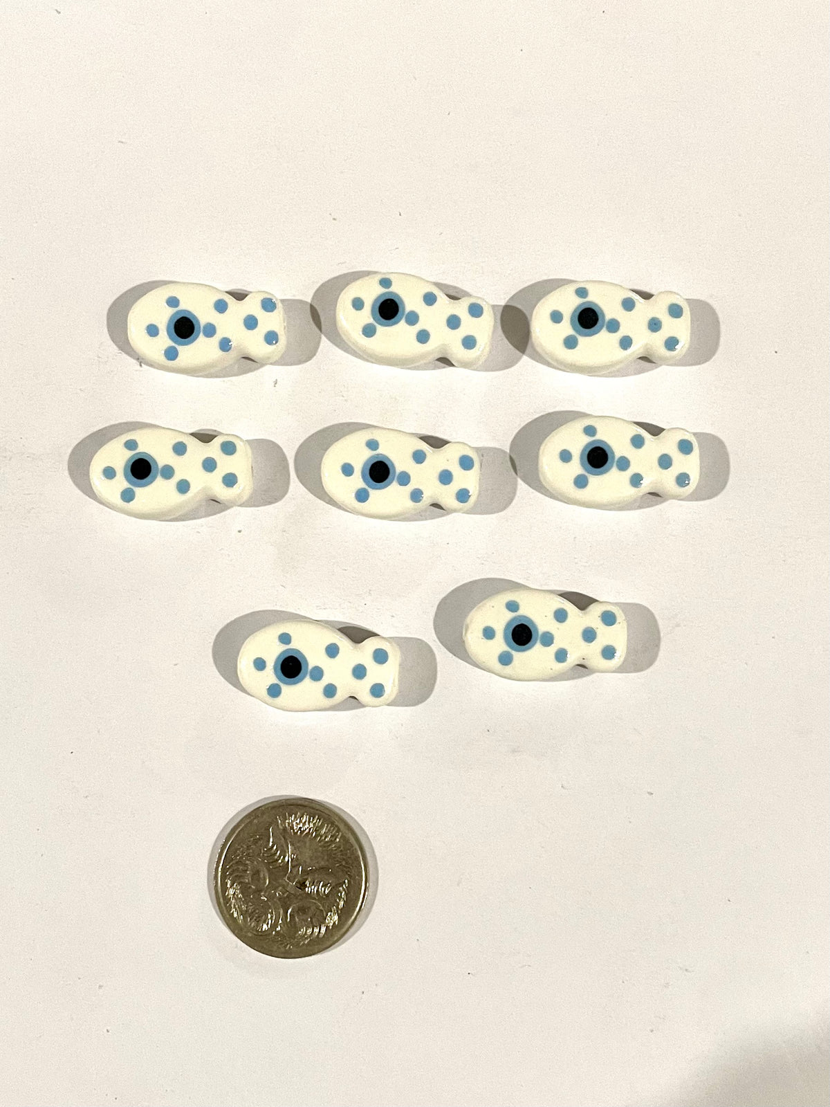 Spotty Fishies - White