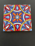 Decorative Tile - Red Blue Talavera