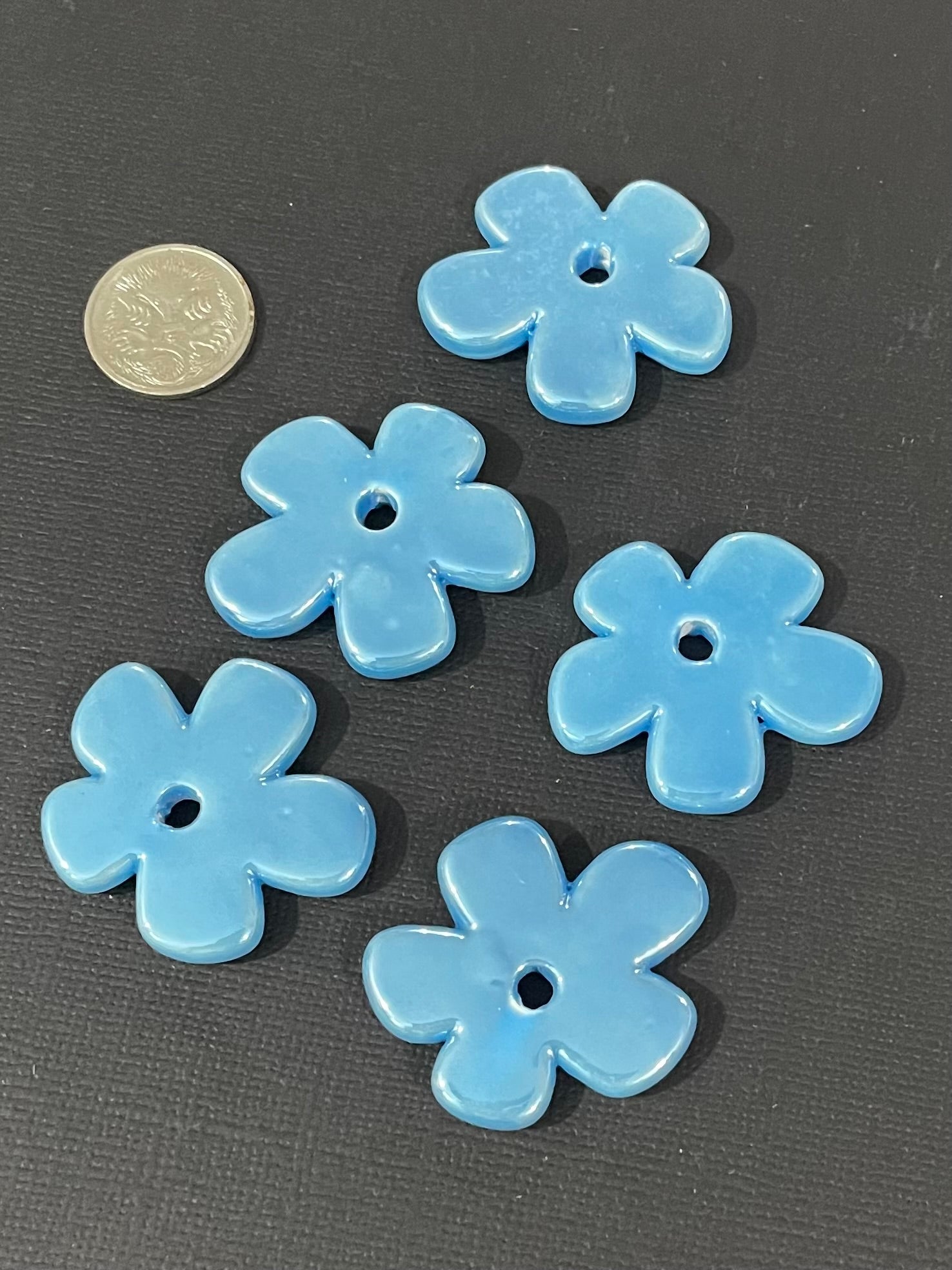 Ceramic Flowers - Blue