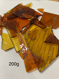 Stained Glass Pieces - Ambers