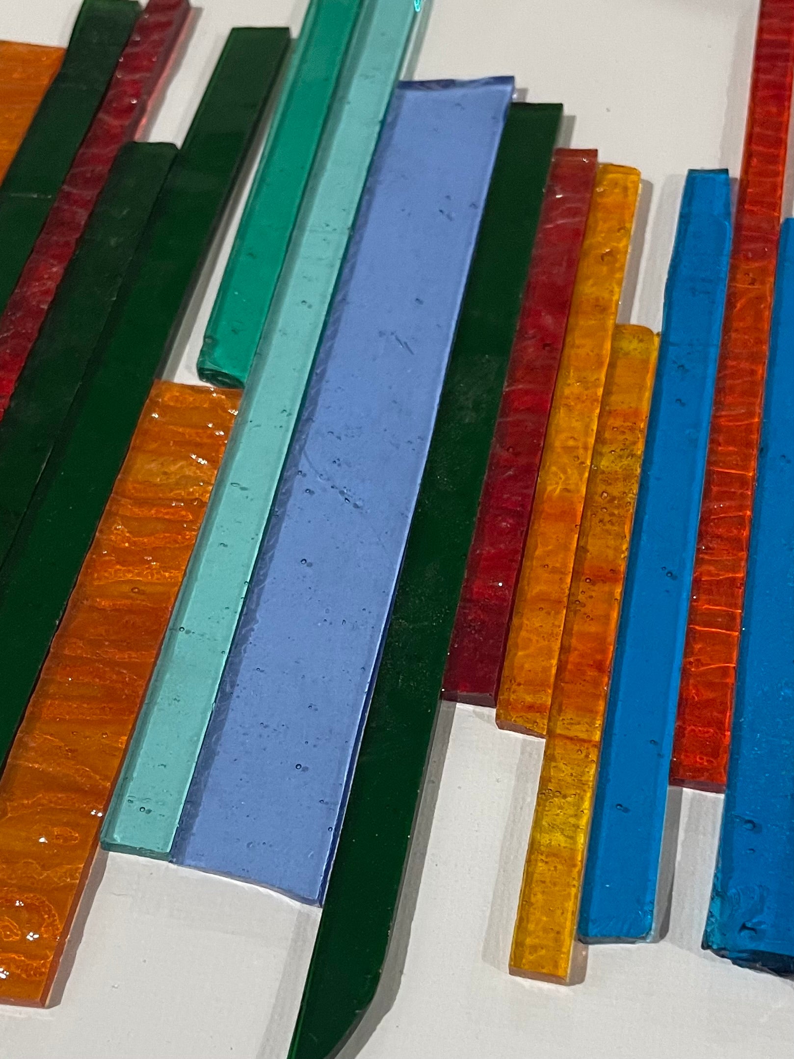 Stained Glass Strips - Transparent Mix Sml