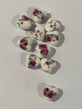 Floral Heart Beads - Roses