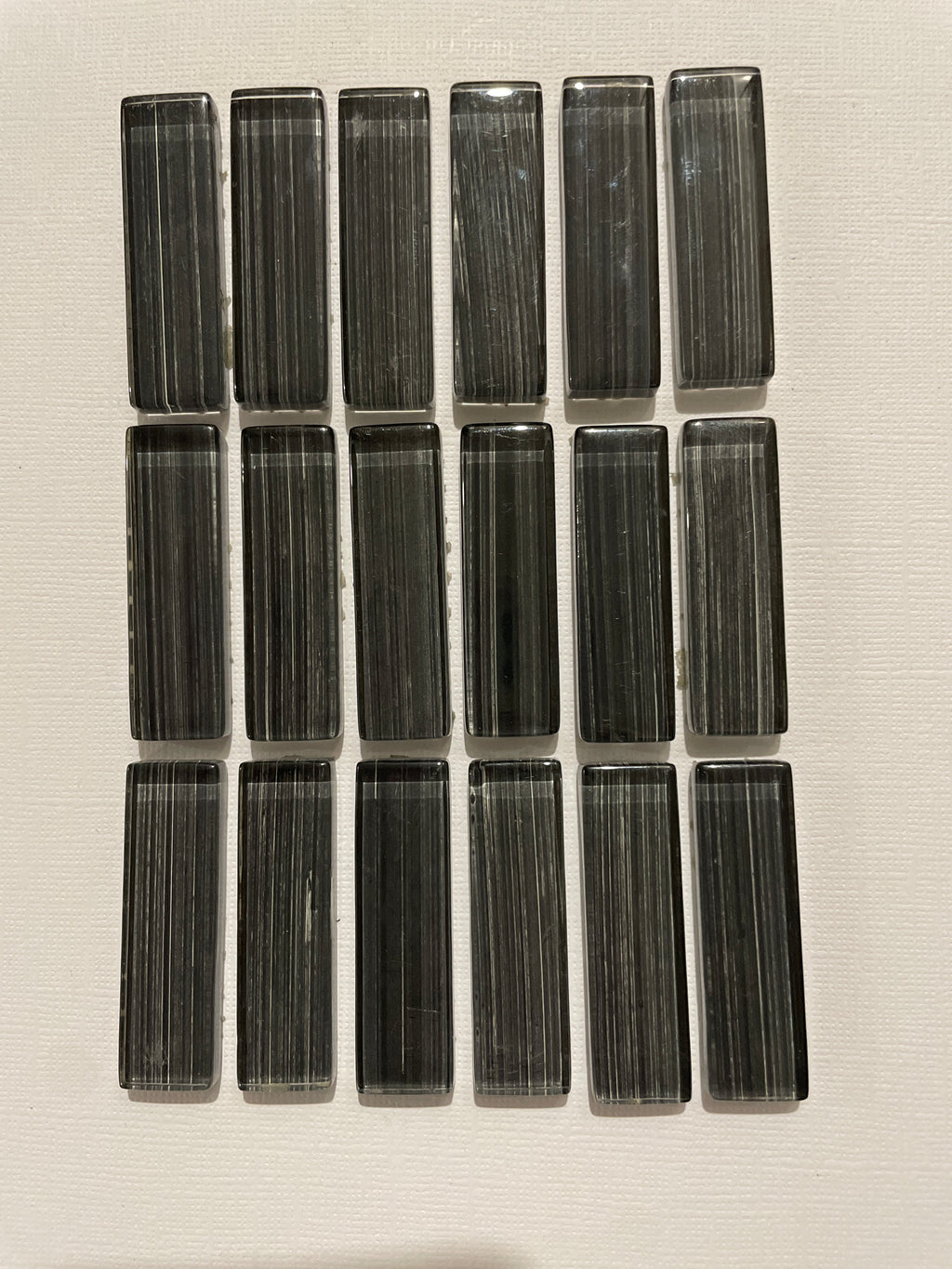 Glass Bars - Silver Stripe