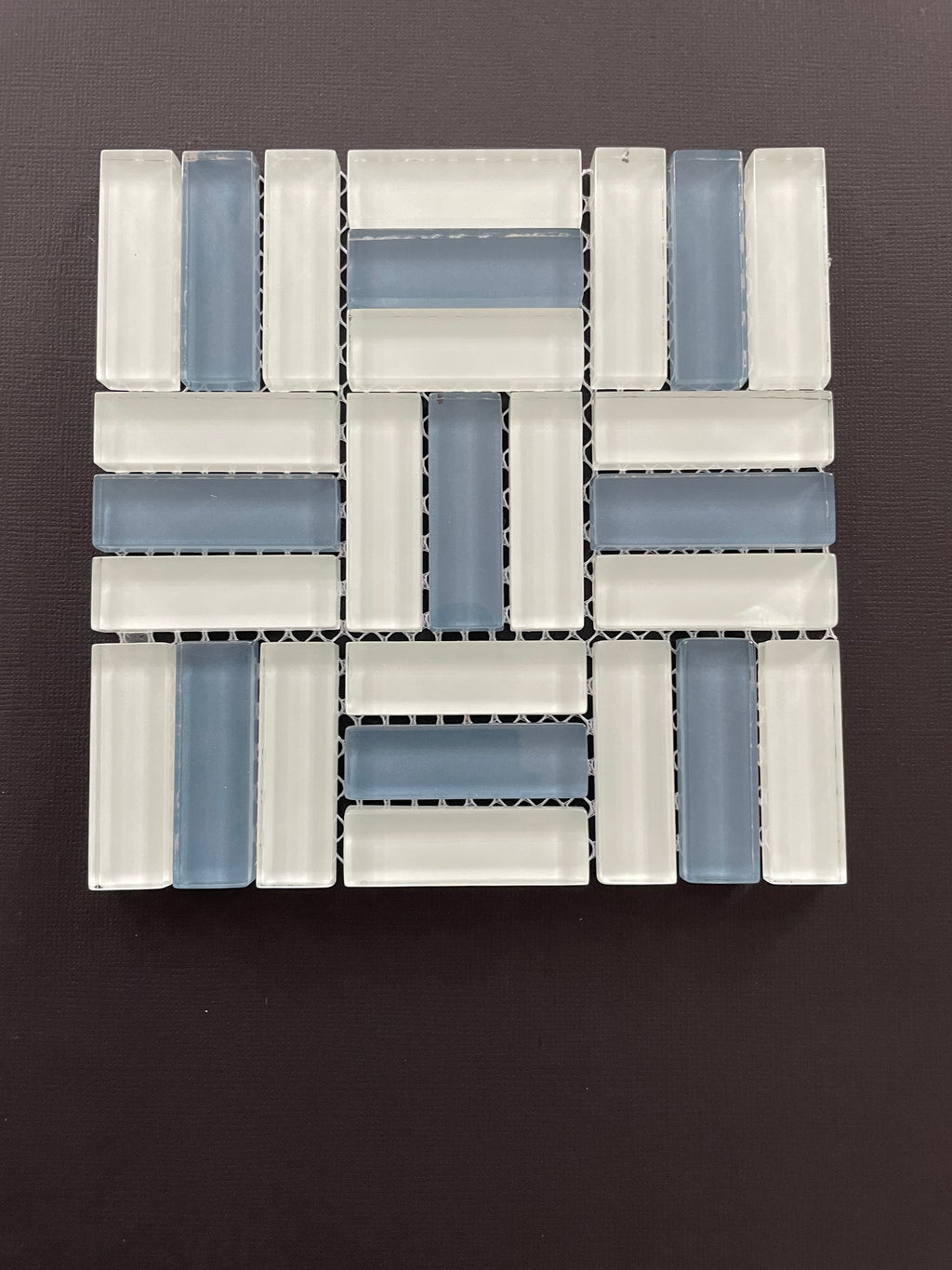 Glass Bars - White and Blue