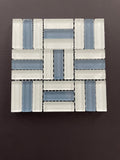 Glass Bars - White and Blue