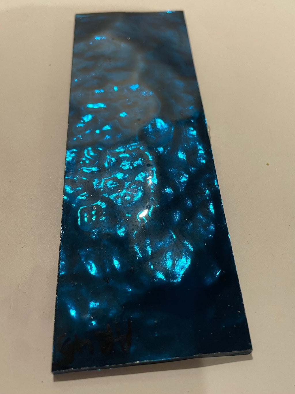Mirrored Glass Sheet - Kingfisher Blue