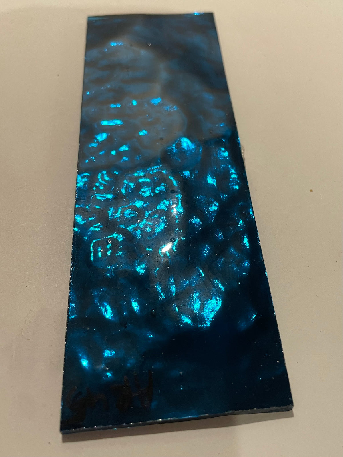 Mirrored Glass Sheet - Kingfisher Blue