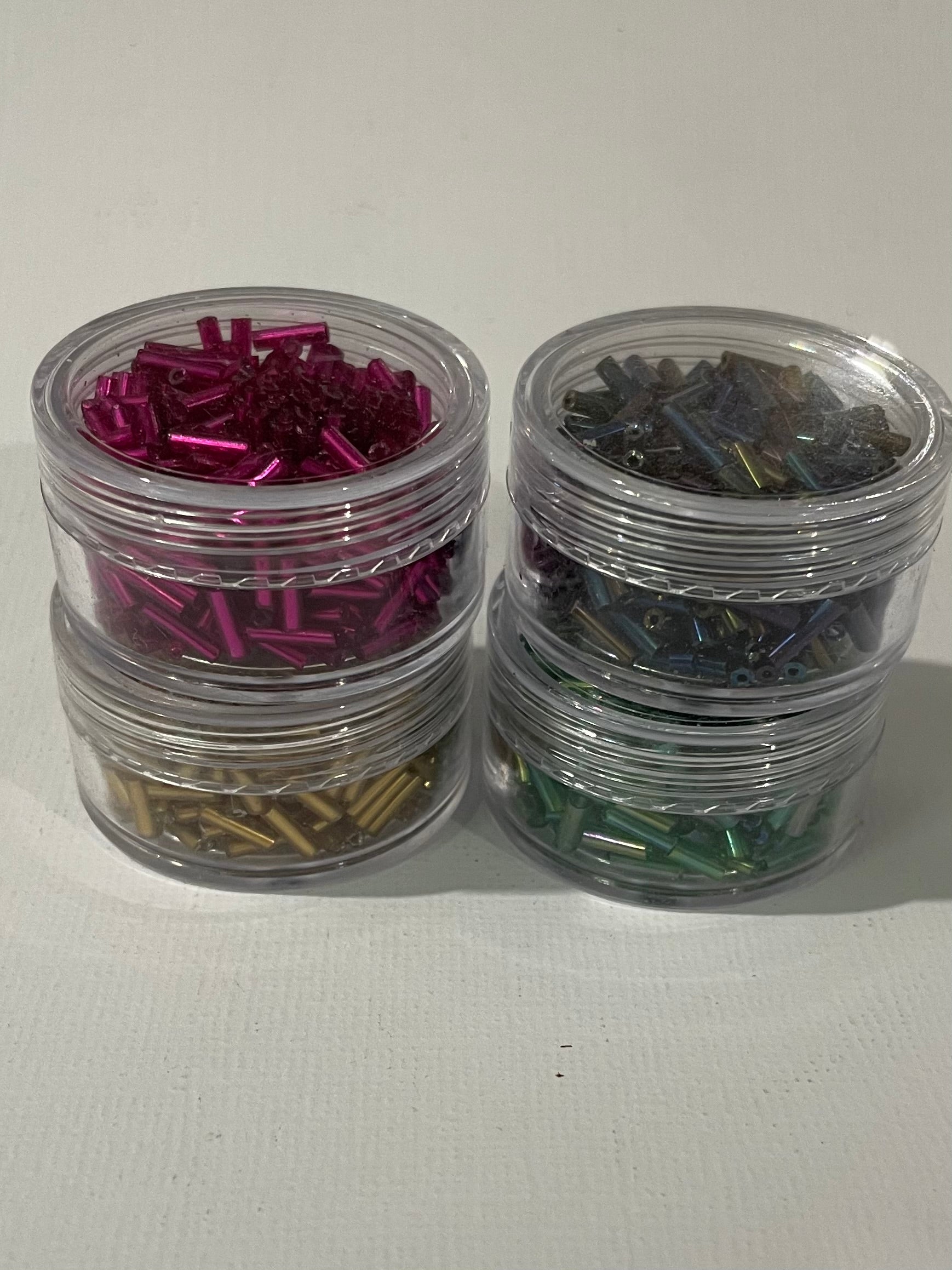 Tube beads - Gold