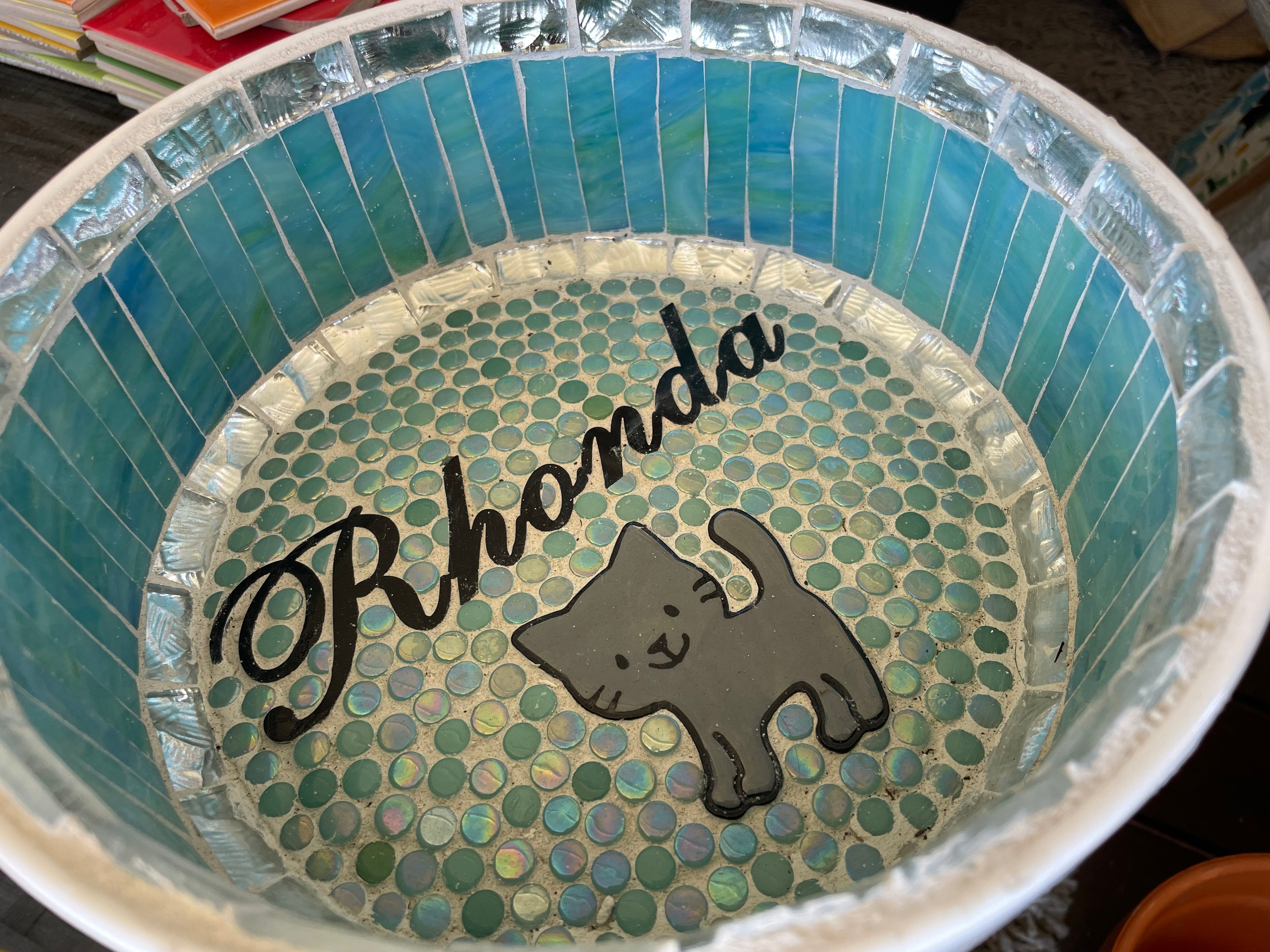 SOLD - Custom Cat Bowl