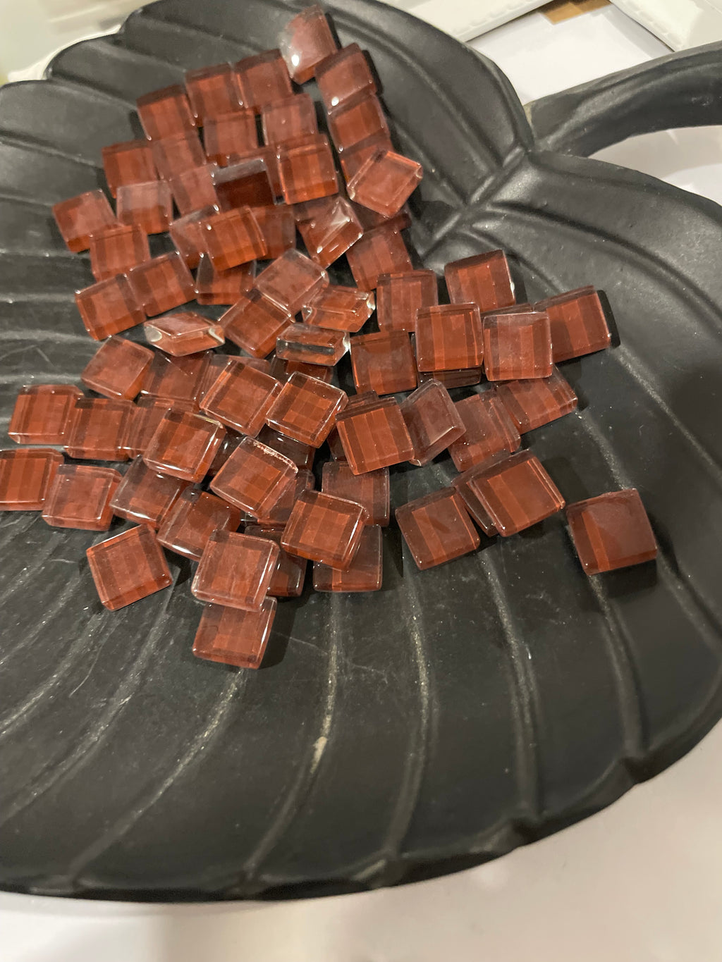 10mm Crystal Squares - Brownies