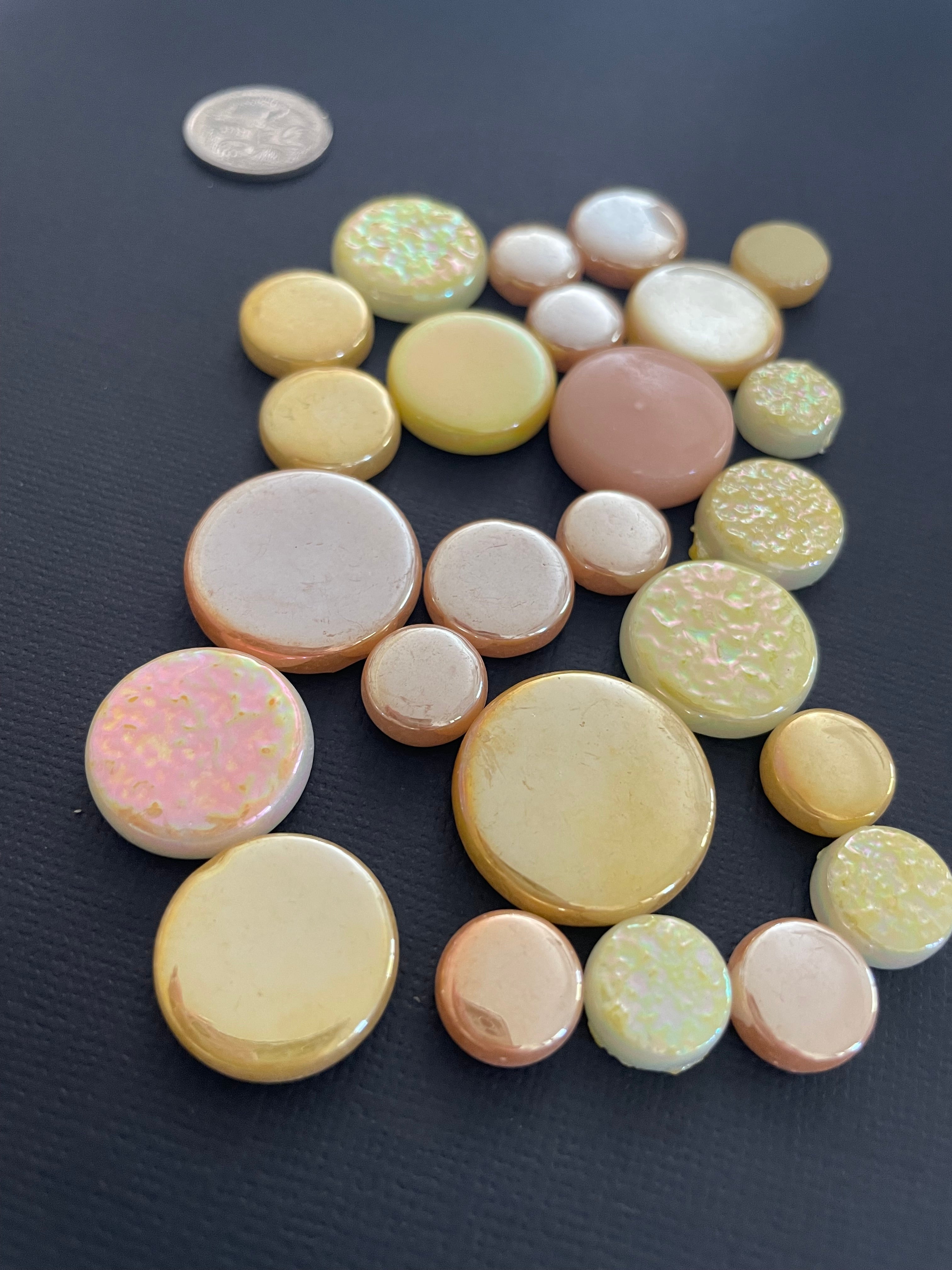 Glass Rounds - Sunset Mix