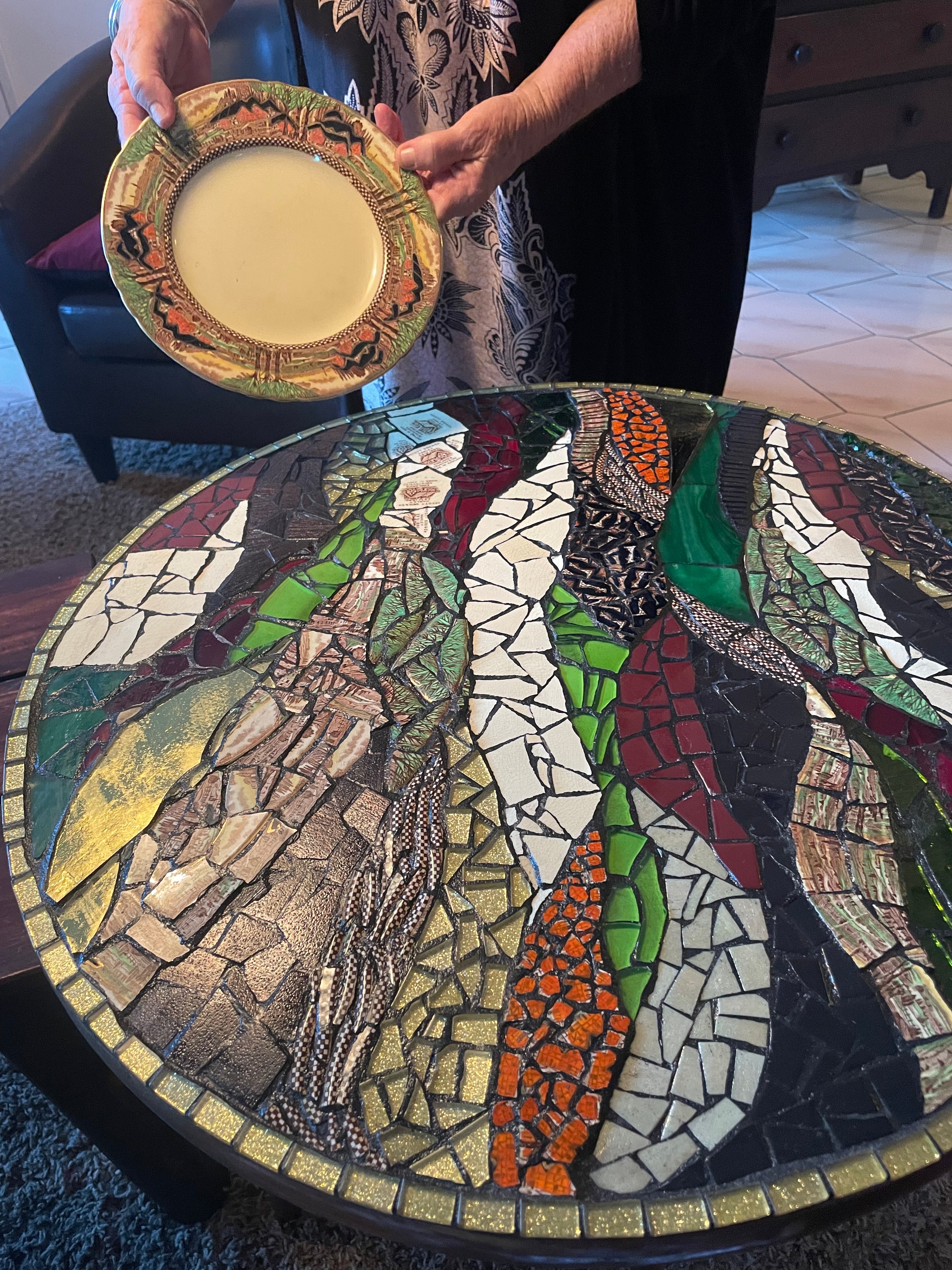 SOLD - Vintage Crockery Table