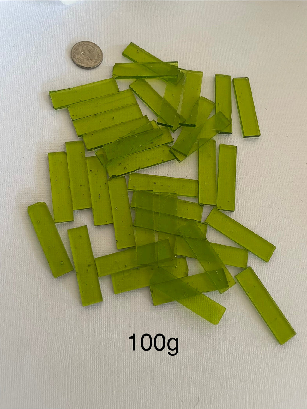 Stained Glass Rectangles - Green