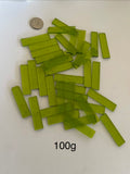 Stained Glass Rectangles - Green