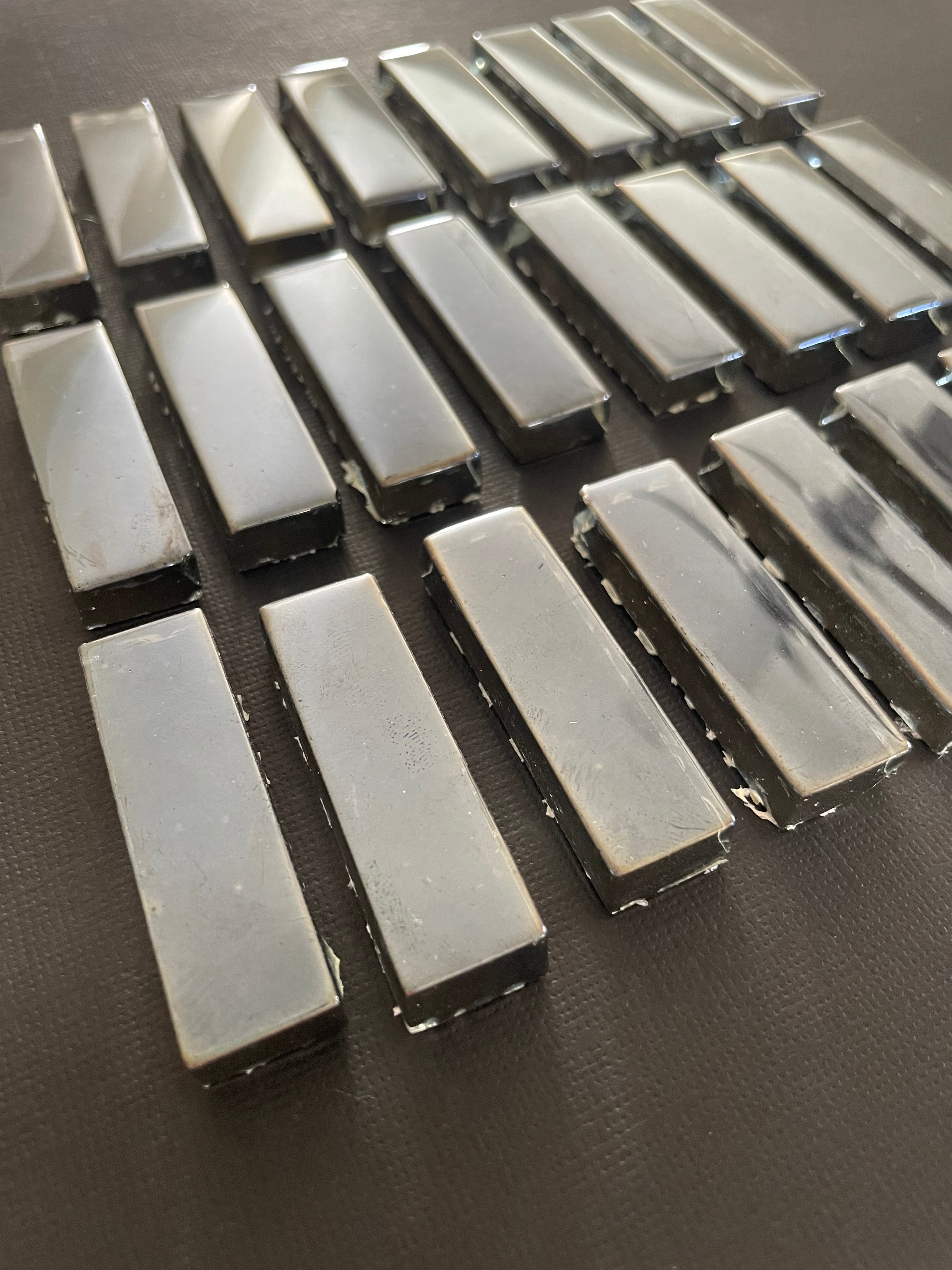 Glass Bars - Small Hematite