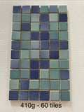 2.5cm Ceramic Tile - Summer Blues