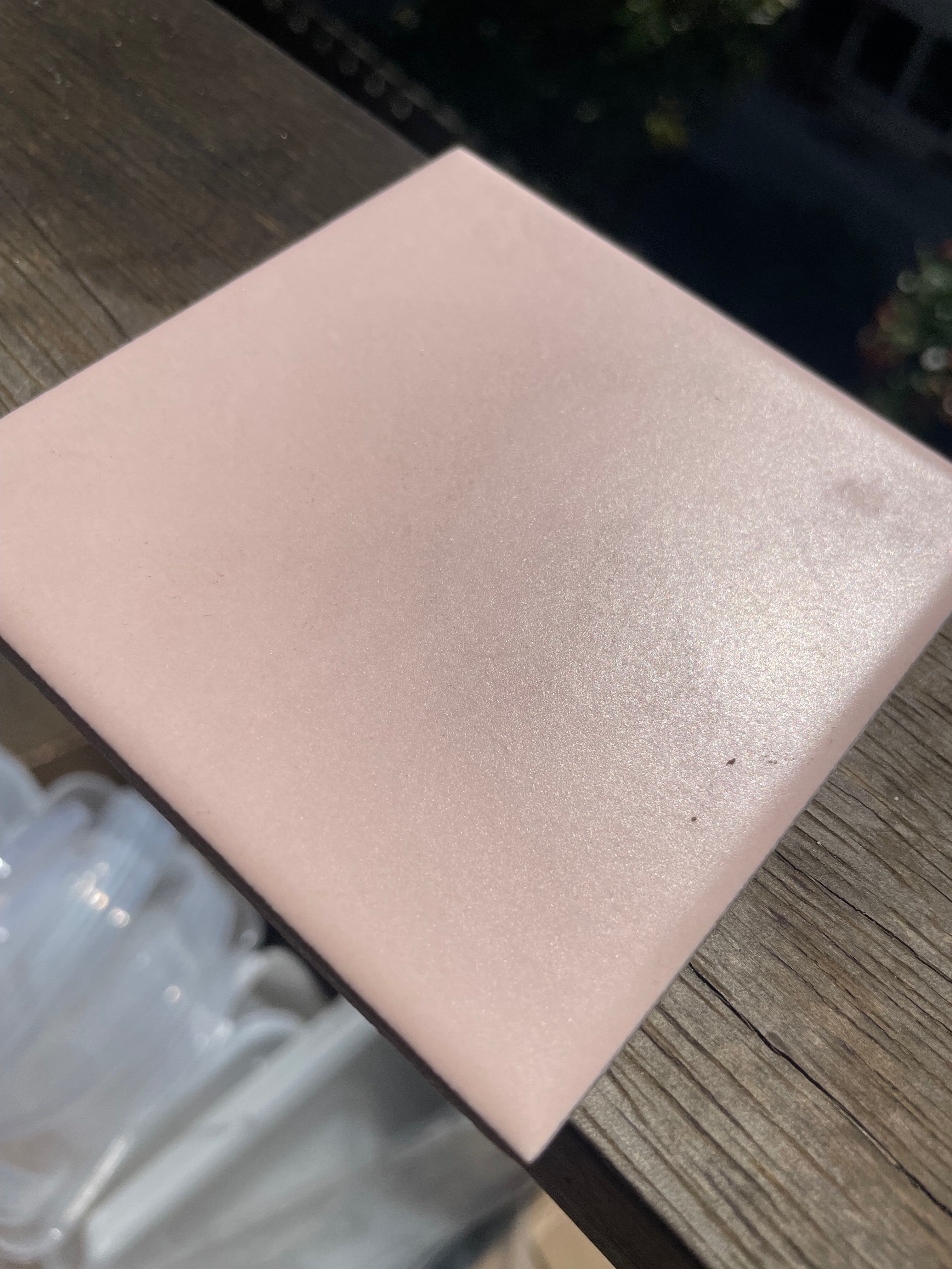 98mm Ceramic Square - Baby Pink