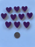 Ceramic Hearts - Purple