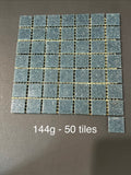 20mm Vitreous Glass Tiles - Stormy Blue