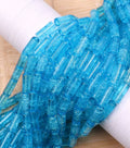 Glass Crackle Beads -Baby Blue