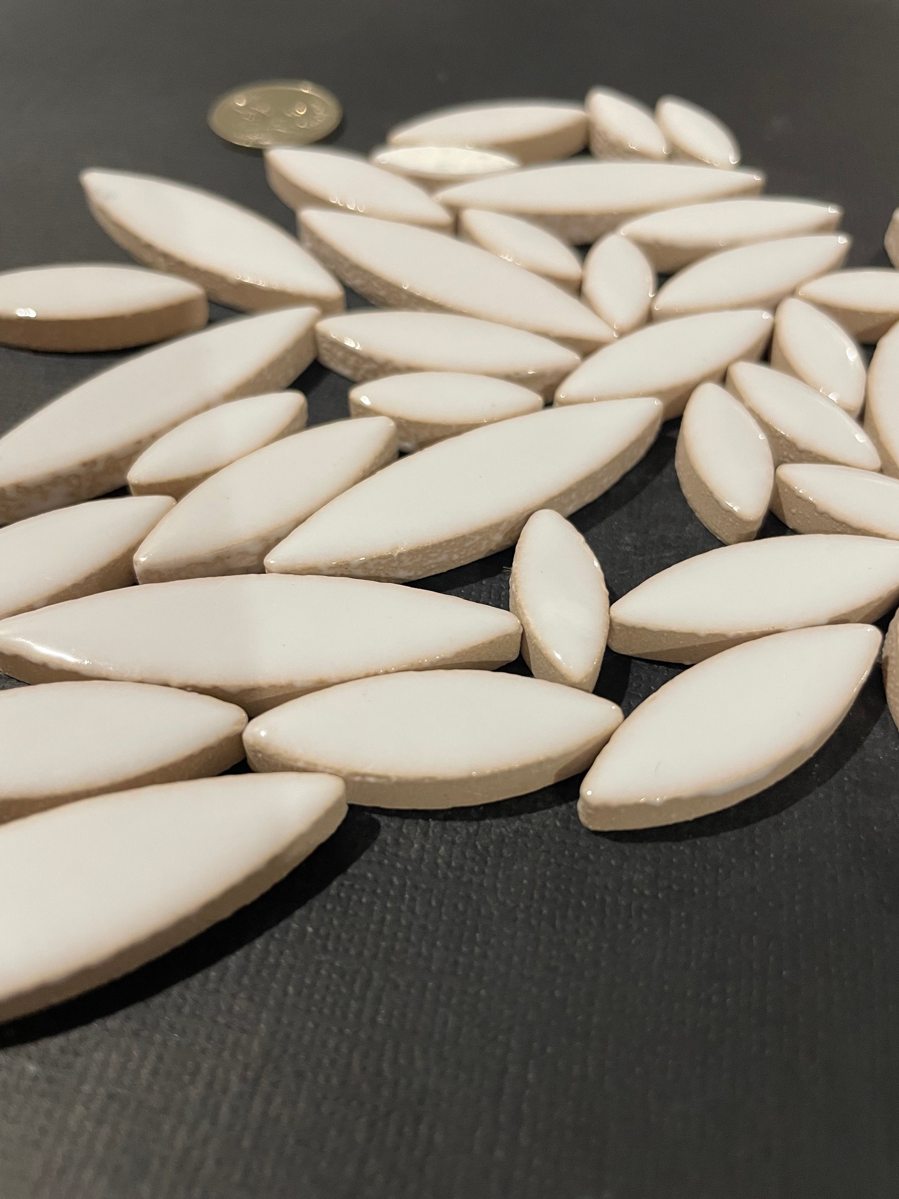 Ceramic Petals - White