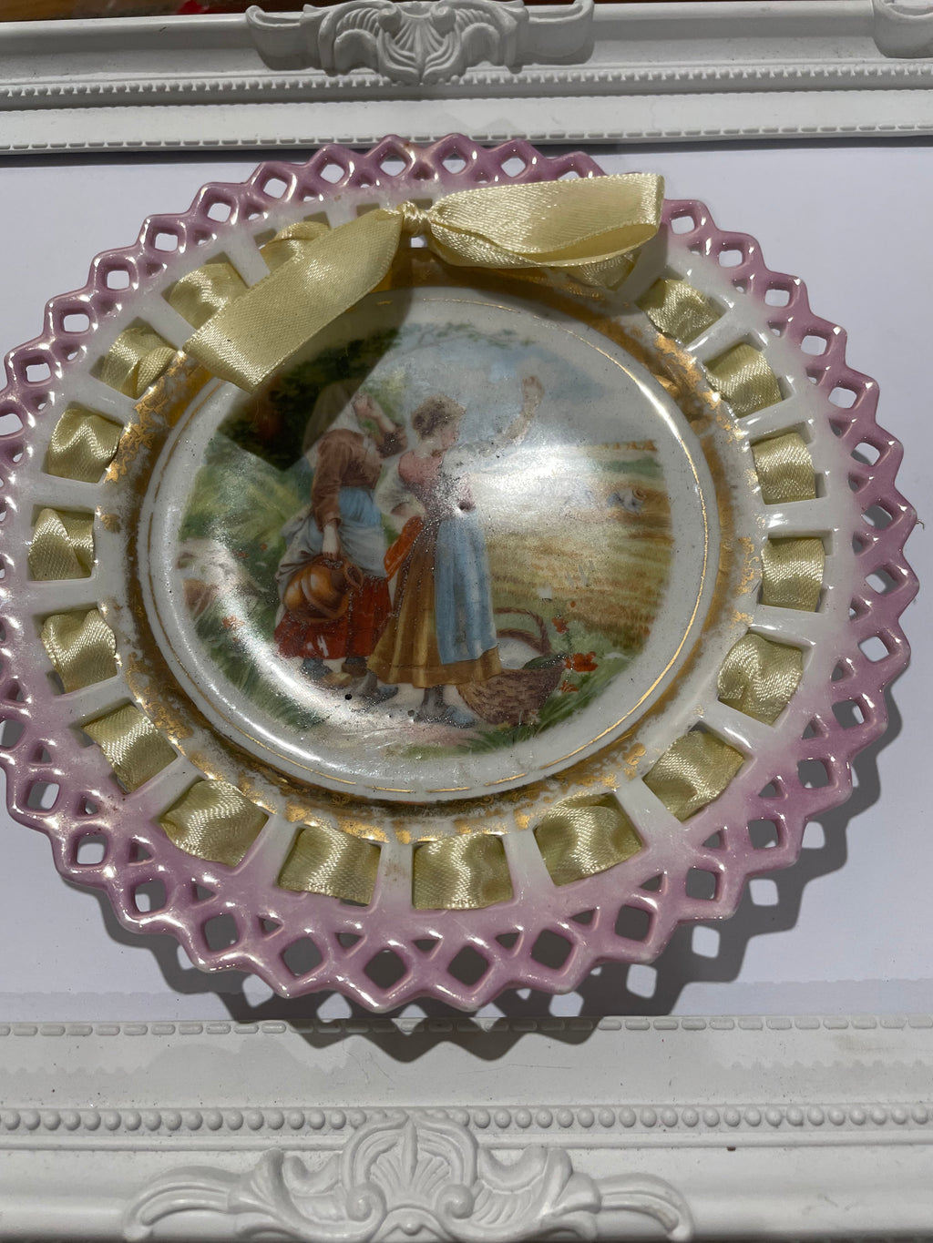 Whole Plate - Pierced Porcelain Farmgirls