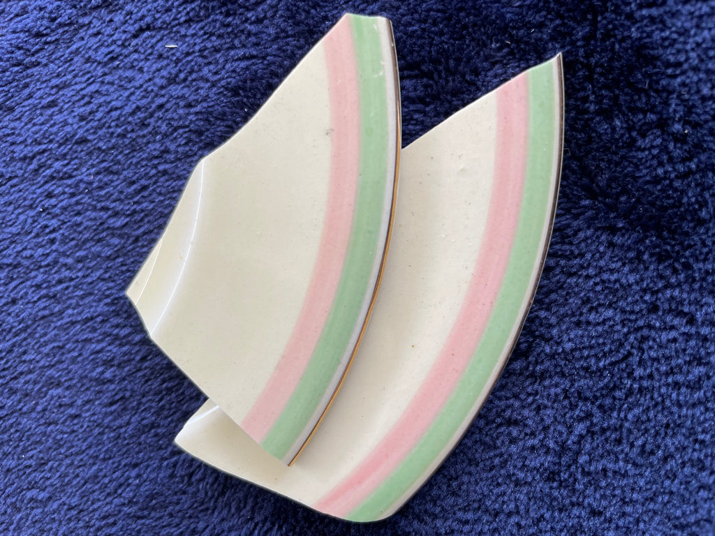 Yellow with Pink Green trim