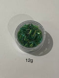 Tube beads - Green