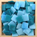 Pâte De Verre (PDV) 25mm Opaque Glass Squares - Beach Boys Mix