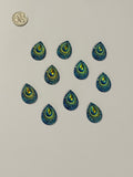 Peacock Tail Cabochons