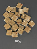 25mm Brown Speckled Glass Tiles