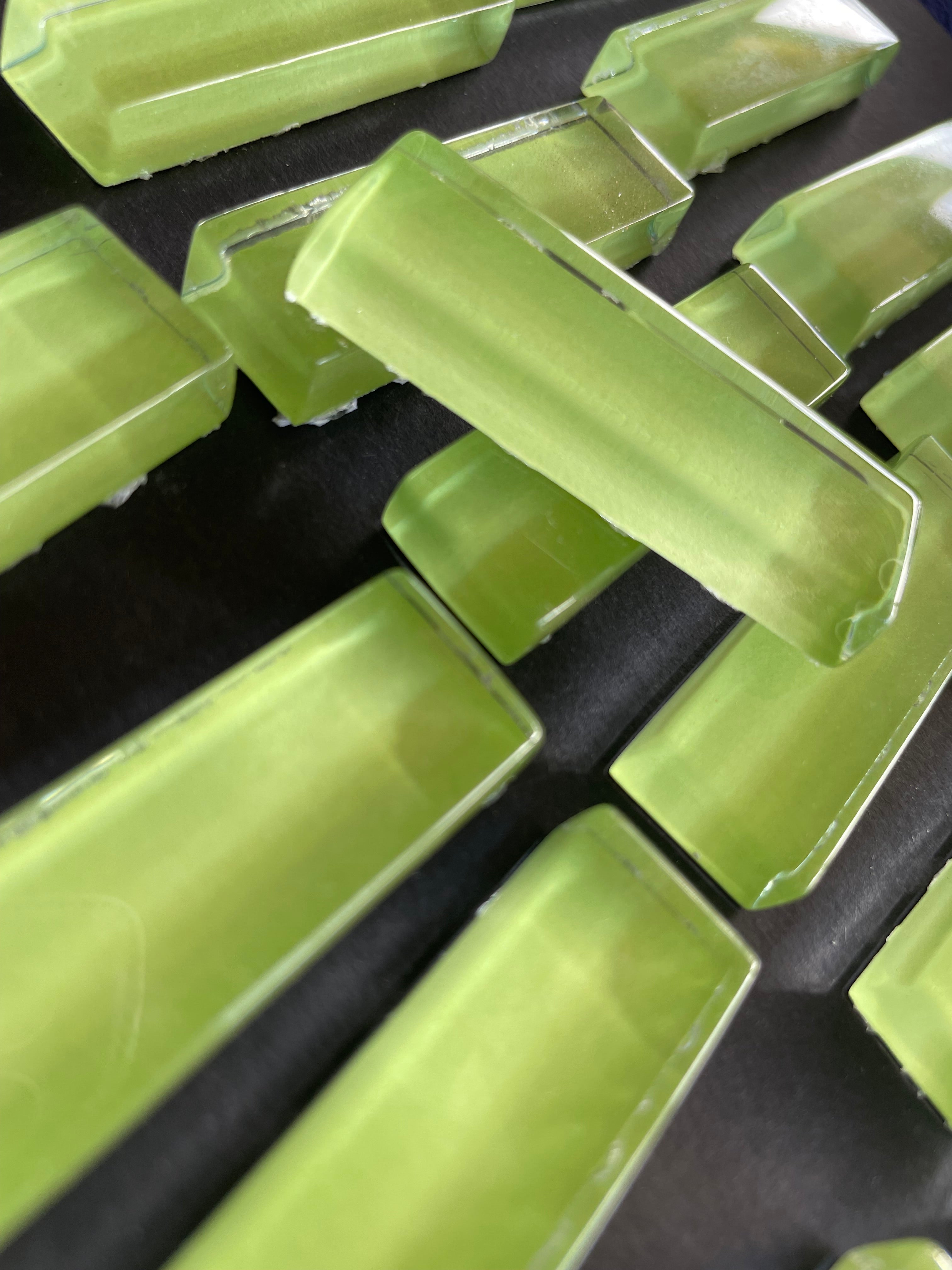 Glass Bars - Small Green