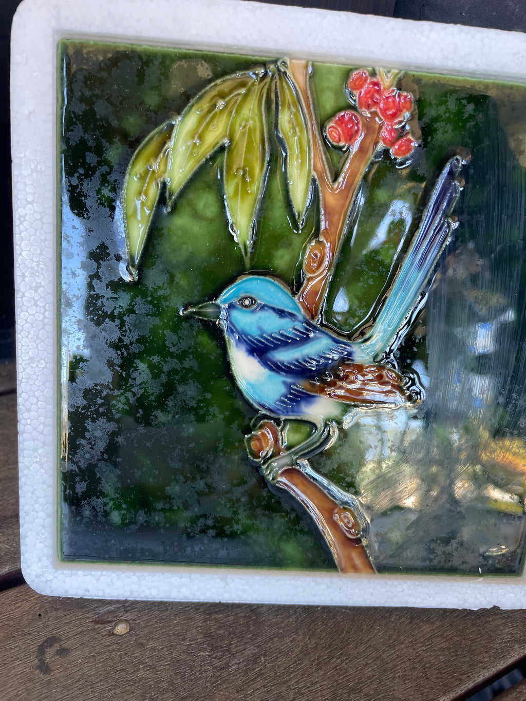 Stunning 3D tile - Superb Fairy Wren - Right