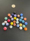 Glass Domed Rounds - Colour Mix