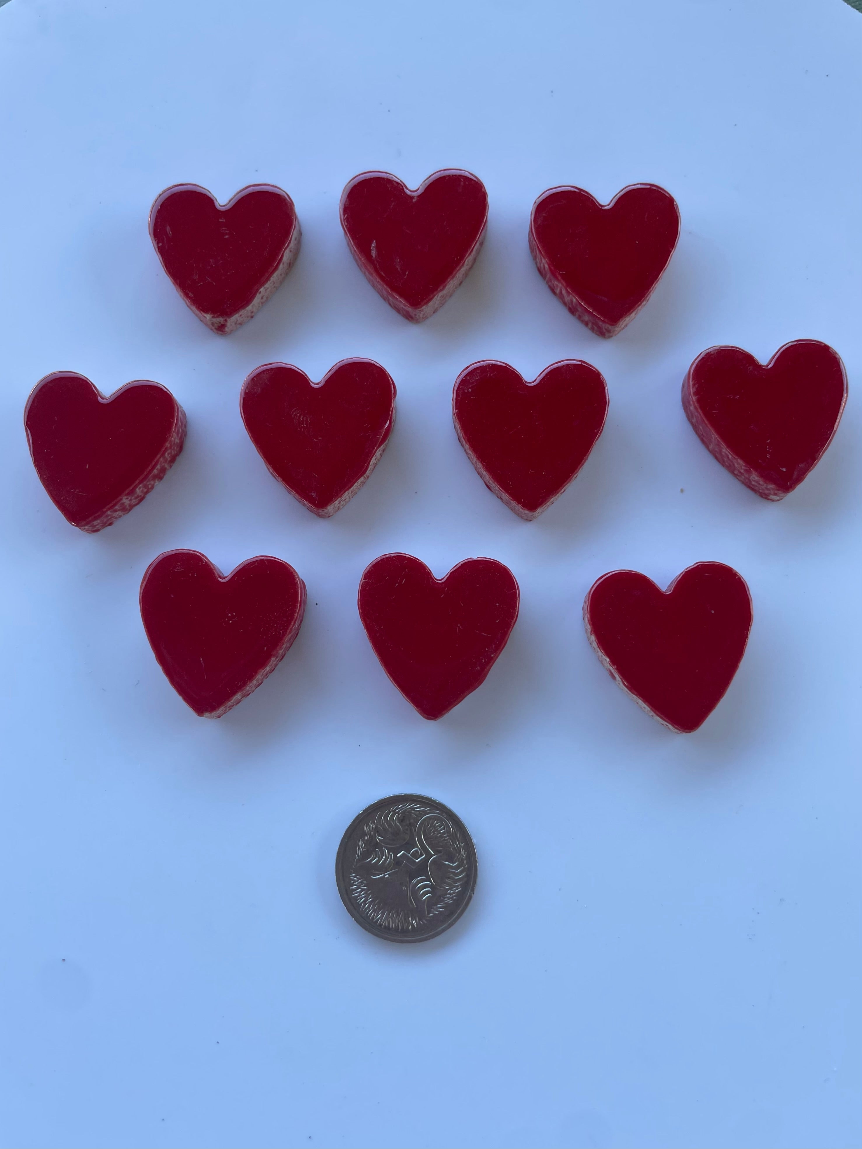 Ceramic Hearts - Red