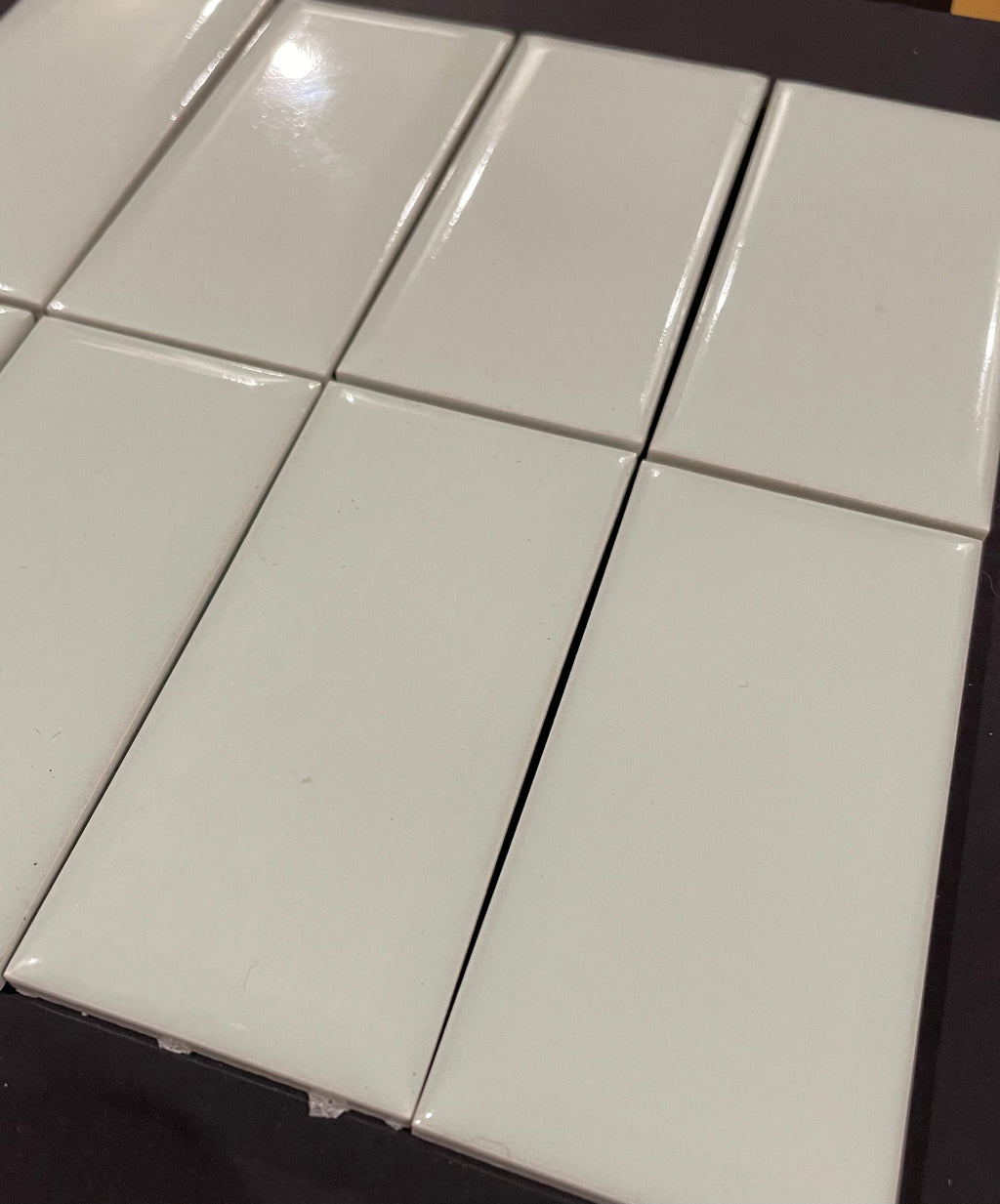 Soft mint ceramic tiles