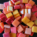 12mm Glossy Glass Squares - Ablaze