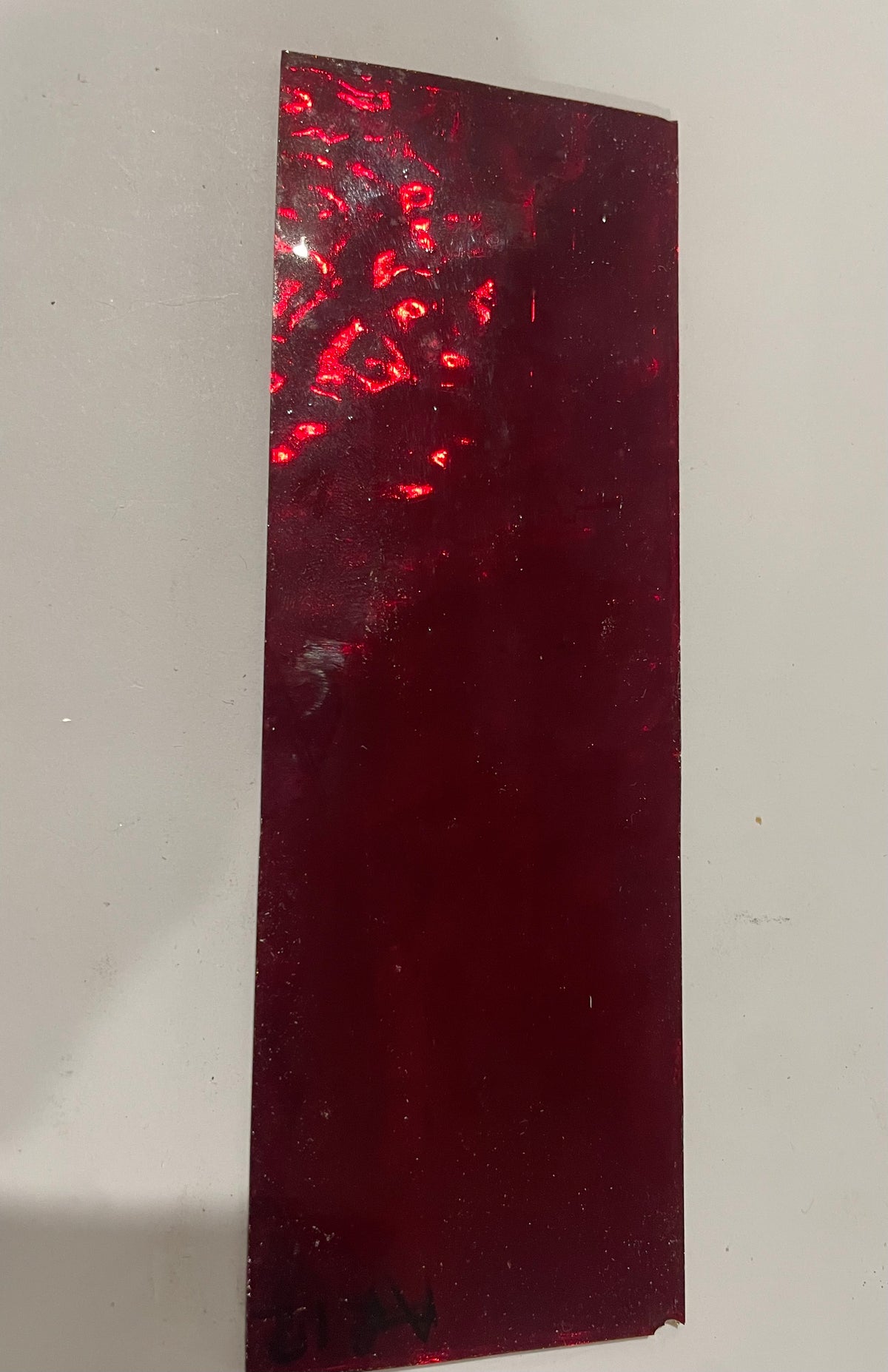 Mirrored Glass Sheet - Wine Wavy