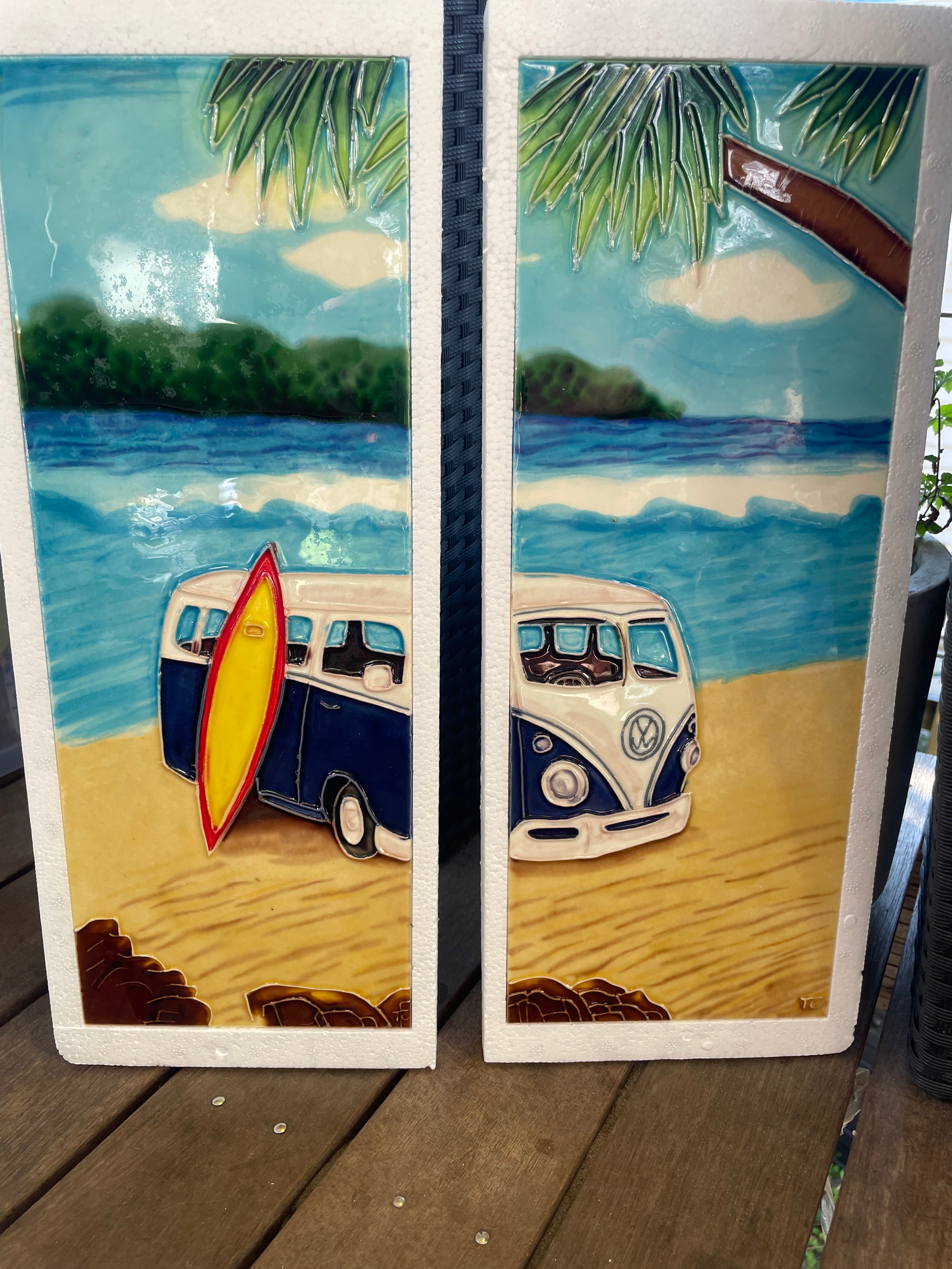 Stunning 3D tiles - Combi Diptych